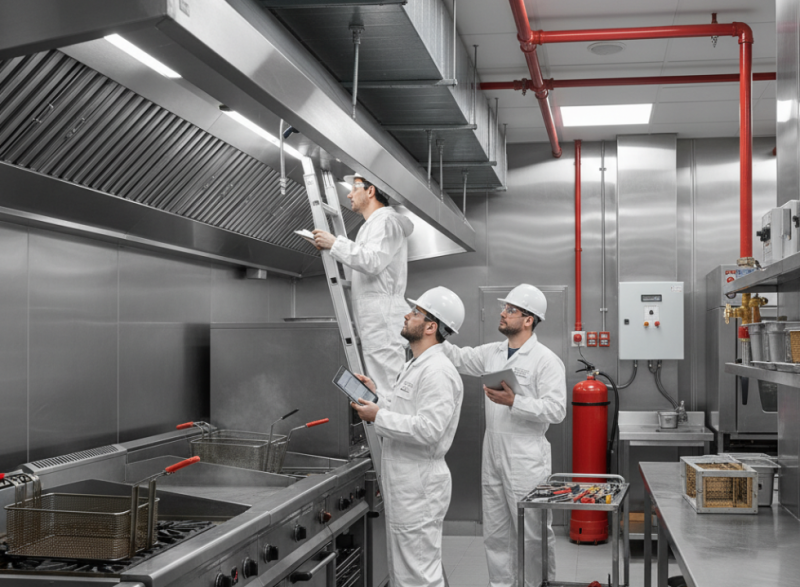Manutenção dos Sistemas de Prevenção e Combate a Incêndio em Cozinhas Industriais