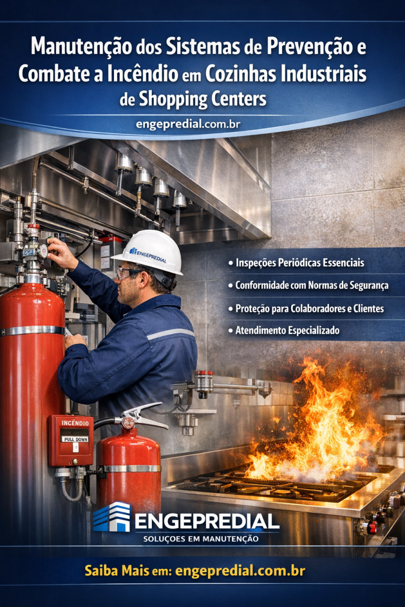 Manutenção dos Sistemas de Prevenção e Combate a Incêndio em Cozinhas Industriais de Shopping Centers